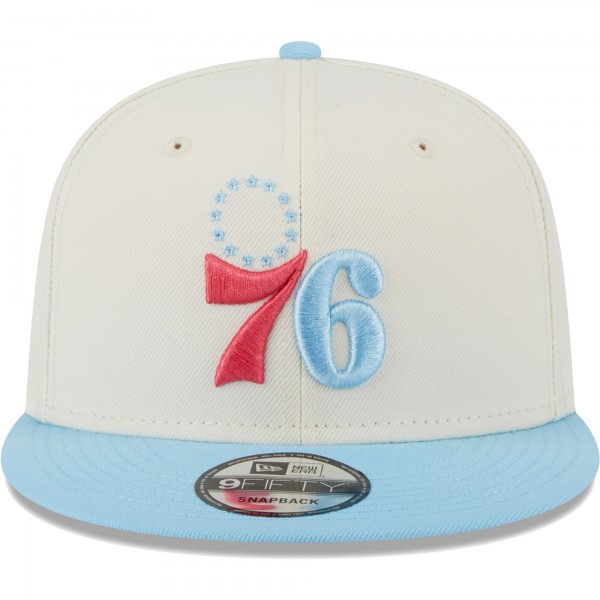 Бейсболка Philadelphia 76ers New Era 2-Tone Color Pack 9FIFTY - White/Powder Blue