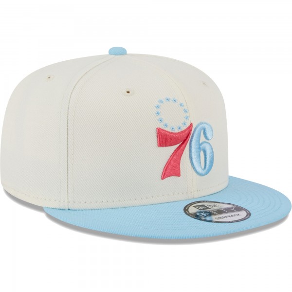 Бейсболка Philadelphia 76ers New Era 2-Tone Color Pack 9FIFTY - White/Powder Blue