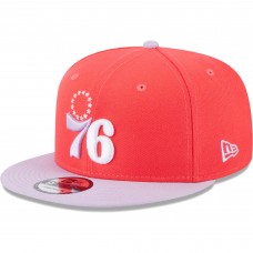 Бейсболка Philadelphia 76ers New Era 2-Tone Color Pack 9FIFTY - Red/Lavender