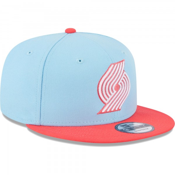 Бейсболка Portland Trail Blazers New Era 2-Tone Color Pack 9FIFTY - Powder Blue/Red