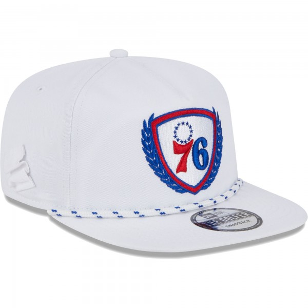 Бейсболка Philadelphia 76ers New Era The Golfer Crest - White