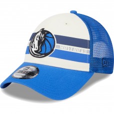 Бейсболка Dallas Mavericks New Era Stripes 9FORTY Trucker - Blue