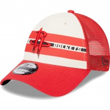 Бейсболка Houston Rockets New Era Stripes 9FORTY Trucker - Red