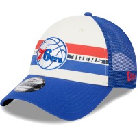 Бейсболка Philadelphia 76ers New Era Stripes 9FORTY Trucker - Royal