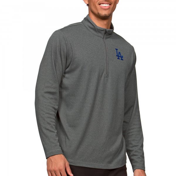 Кофта на короткой молнии Los Angeles Dodgers Antigua Epic - Heathered Charcoal