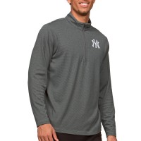 Кофта на короткой молнии New York Yankees Antigua Epic - Heathered Charcoal