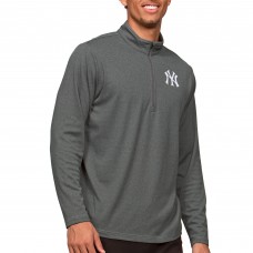 Кофта на короткой молнии New York Yankees Antigua Epic - Heathered Charcoal
