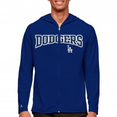 Толстовка на молнии Los Angeles Dodgers Antigua Wordmark Legacy - Royal