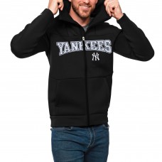 Толстовка на молнии New York Yankees Antigua Wordmark Protect - Black