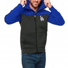 Толстовка на молнии Los Angeles Dodgers Antigua Protect - Royal/Charcoal