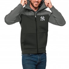 Толстовка на молнии New York Yankees Antigua Protect - Steel/Charcoal