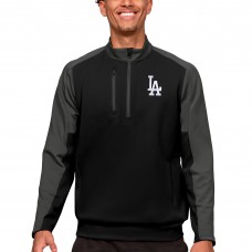 Кофта на короткой молнии Los Angeles Dodgers Antigua Team - Black