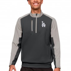 Кофта на короткой молнии Los Angeles Dodgers Antigua Team - Charcoal