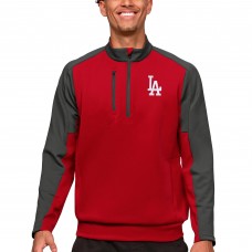 Кофта на короткой молнии Los Angeles Dodgers Antigua Team - Red