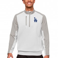 Кофта на короткой молнии Los Angeles Dodgers Antigua Team - White