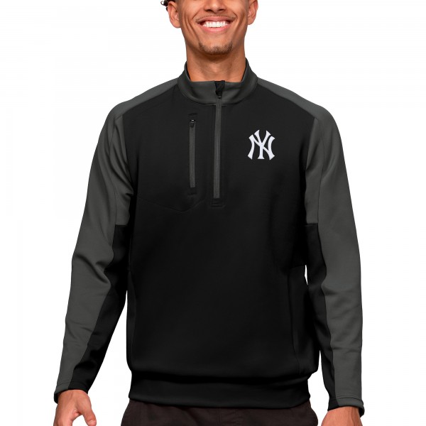 Кофта на короткой молнии New York Yankees Antigua Team - Black