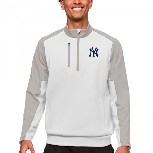 Кофта на короткой молнии New York Yankees Antigua Team - White