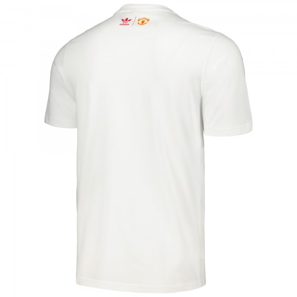 Футболка Manchester United adidas Originals Trefoil - White