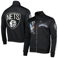 Кофта на молнии Brooklyn Nets Pro Standard Hometown Mock Neck Full-Zip Track - Black