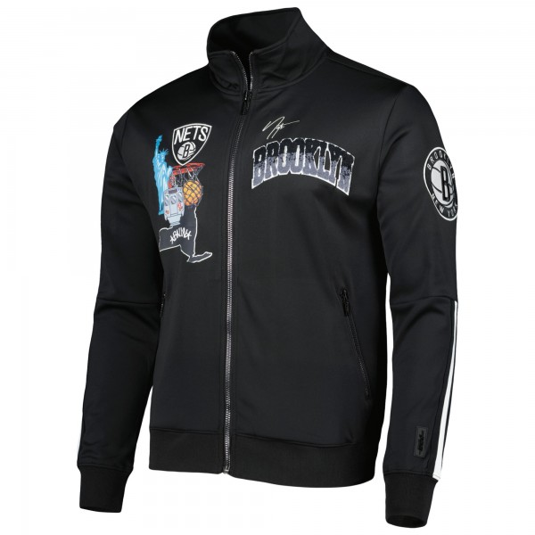 Кофта на молнии Brooklyn Nets Pro Standard Hometown Mock Neck Full-Zip Track - Black