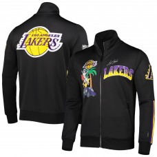 Кофта на молнии Los Angeles Lakers Pro Standard Hometown Mock Neck Track - Black