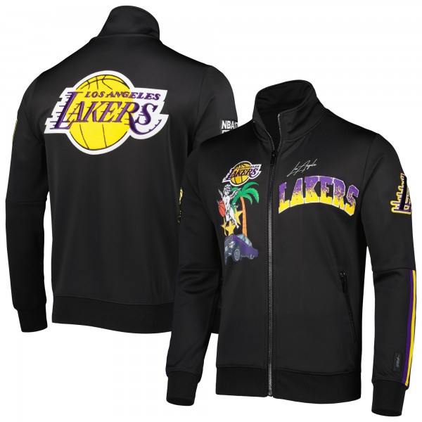 Кофта на молнии Los Angeles Lakers Pro Standard Hometown Mock Neck Track - Black