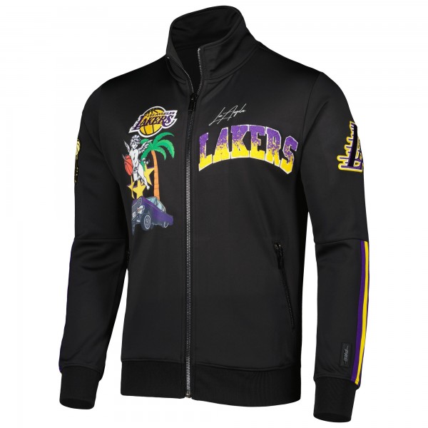 Кофта на молнии Los Angeles Lakers Pro Standard Hometown Mock Neck Track - Black