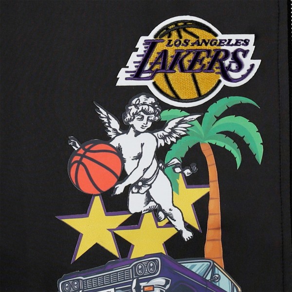 Кофта на молнии Los Angeles Lakers Pro Standard Hometown Mock Neck Track - Black