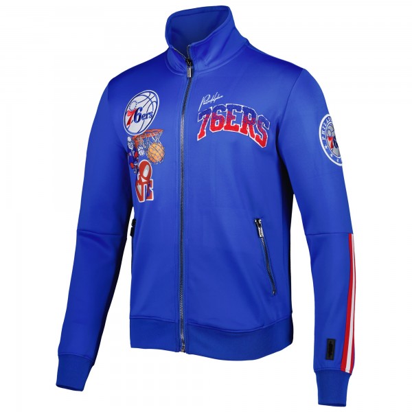 Кофта на молнии Philadelphia 76ers Pro Standard Hometown Mock Neck Full-Zip Track - Royal