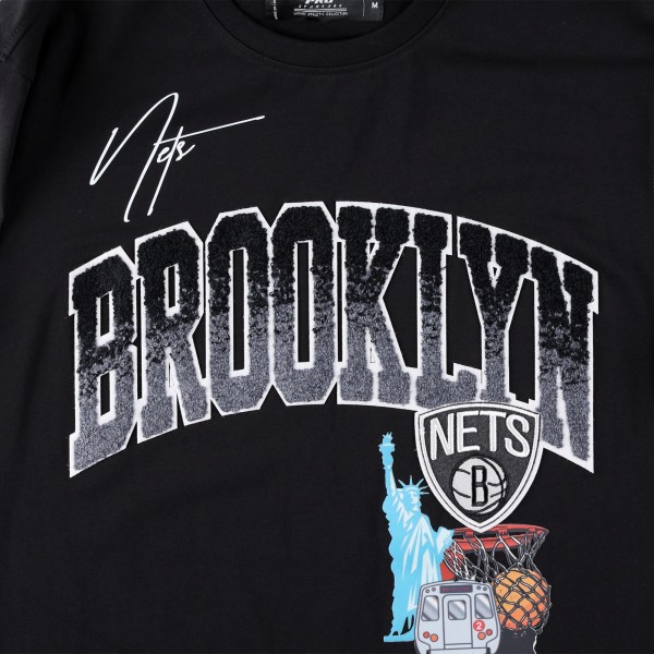Футболка Brooklyn Nets Pro Standard Hometown Chenille - Black
