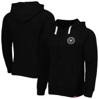 Толстовка на молнии Unisex Chicago Bulls Sportiqe Black Denali Heywood Tri-Blend Raglan