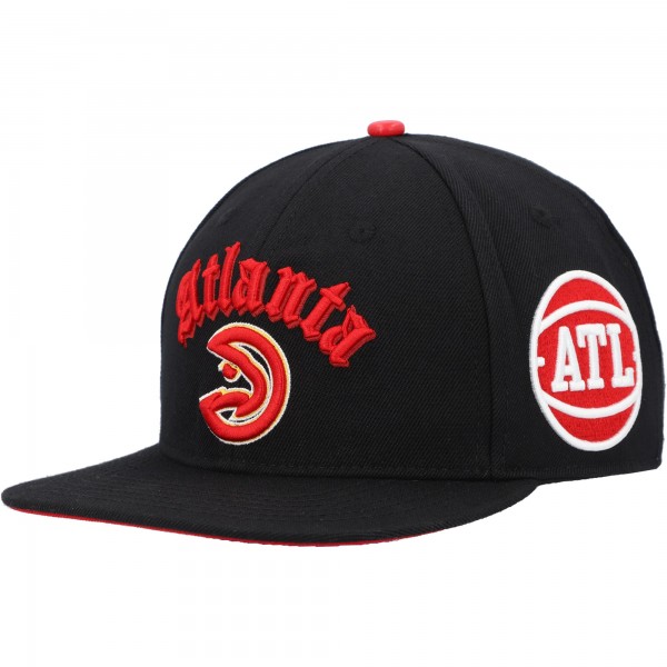 Бейсболка Atlanta Hawks Pro Standard Old English - Black