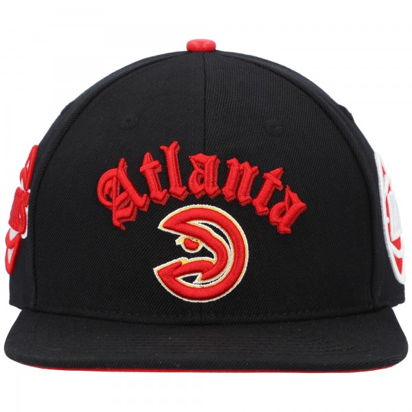 Бейсболка Atlanta Hawks Pro Standard Old English - Black