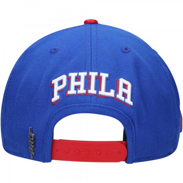 Бейсболка Philadelphia 76ers Pro Standard Old English - Royal