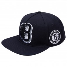 Бейсболка Brooklyn Nets Pro Standard Mashup Logos - Black