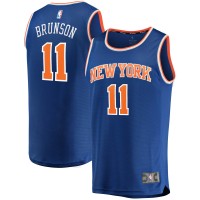 New York Knicks Jalen Brunson Fanatics Blue Fast Break Replica Jersey - Icon Edition