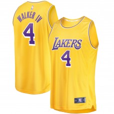 Lonnie Walker Los Angeles Lakers Fast Break Replica Jersey - Icon Edition - Gold