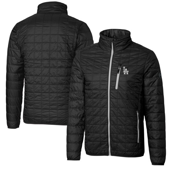 Куртка на молнии Los Angeles Dodgers Cutter & Buck Rainier Eco Insulated Puffer - Black