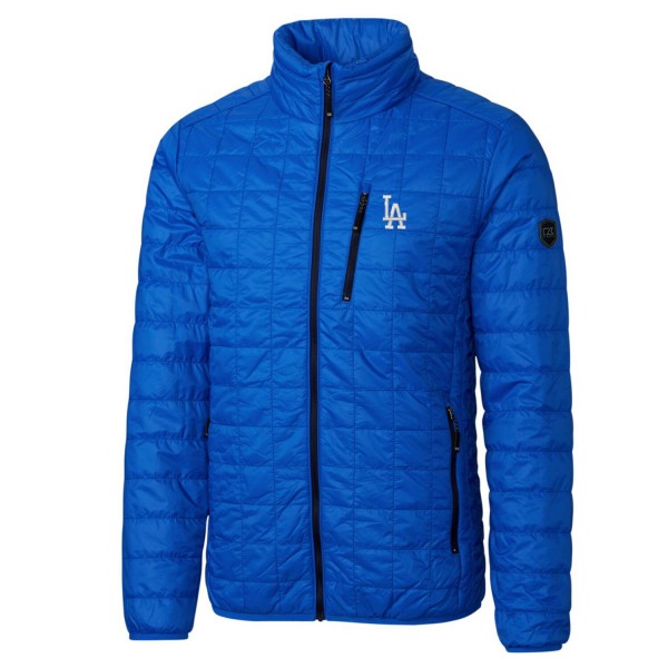 Куртка на молнии Los Angeles Dodgers Cutter & Buck Rainier Eco Insulated Puffer - Royal