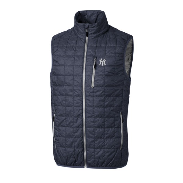 Жилетка New York Yankees Cutter & Buck Rainier Puffer - Heathered Navy