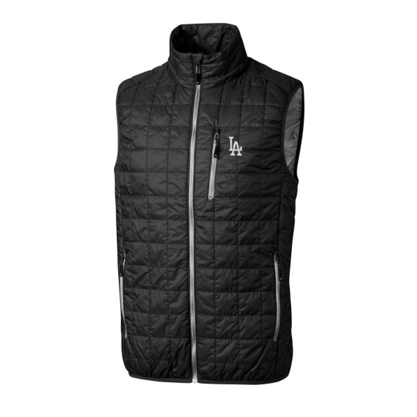 Жилетка Los Angeles Dodgers Cutter & Buck Rainier Puffer - Black