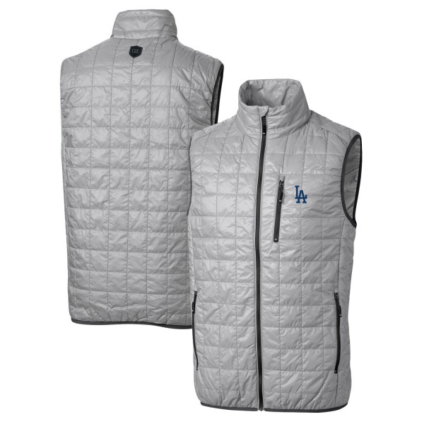 Жилетка Los Angeles Dodgers Cutter & Buck Rainier Puffer - Gray