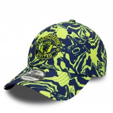 Бейсболка Manchester United New Era Allover Print 9FORTY - Navy/Yellow