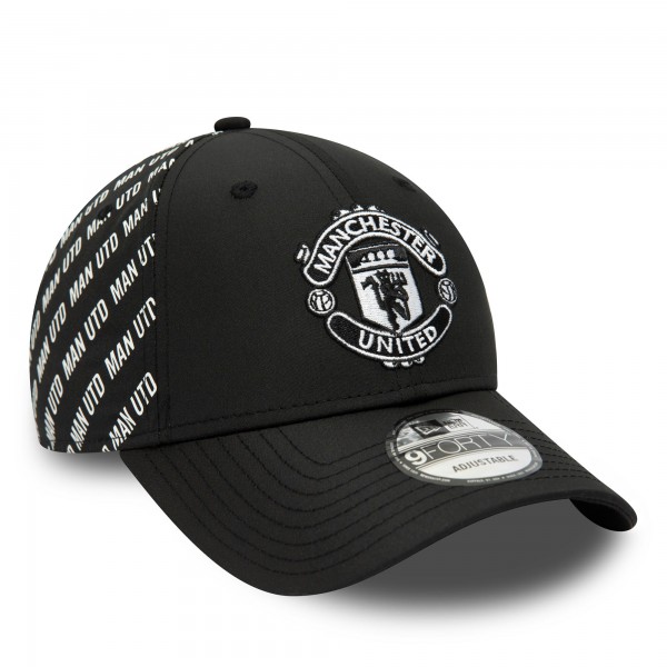 Бейсболка Manchester United New Era Logo Tonal 9FORTY - Black