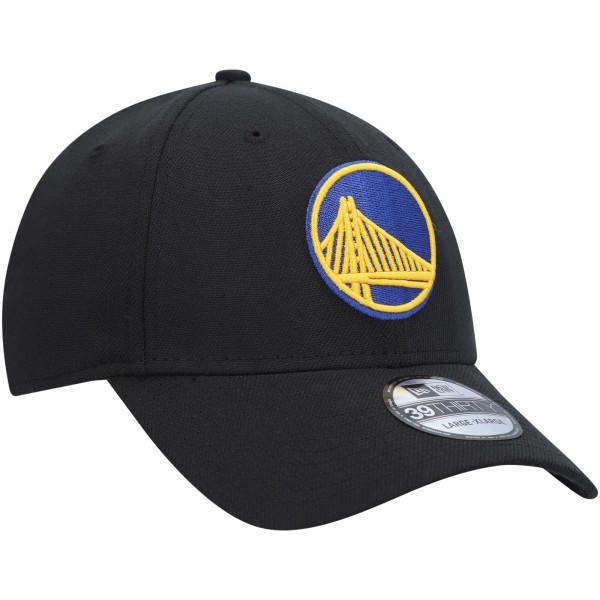 Бейсболка Golden State Warriors New Era Black Official Team Color 39THIRTY
