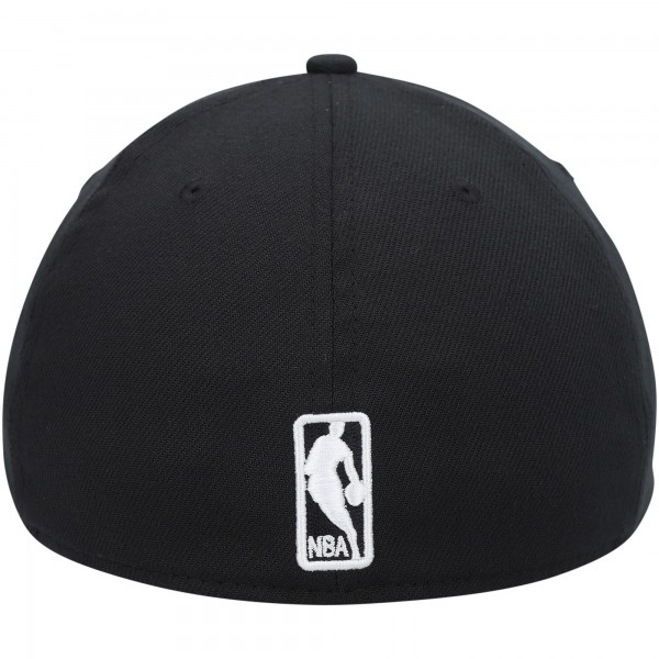 Бейсболка Golden State Warriors New Era Black Official Team Color 39THIRTY