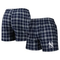 New York Yankees Concepts Sport Navy/Gray Ledger Flannel Boxers