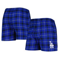 Los Angeles Dodgers Concepts Sport Royal/Black Ledger Flannel Boxers
