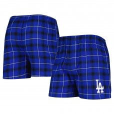 Los Angeles Dodgers Concepts Sport Royal/Black Ledger Flannel Boxers