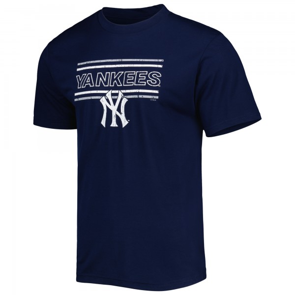 New York Yankees Concepts Sport Navy/Gray Badge Top & Pants Sleep Set